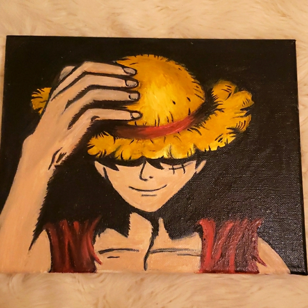 Luffy one piece painting